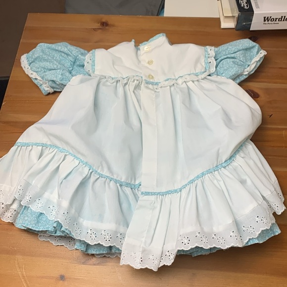 Vintage toddler girls  dress with apron - Picture 2 of 6